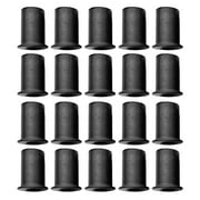 20pcs Universal 5 mm Rubber Well Nuts for Motorcycle Windshield with 0.8 Brass Nut Ideal for Fairing Mounting and Windscreen Screws